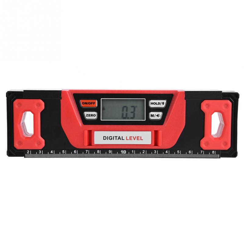 200mm Portable Digital Magnetic Angle Finder Level 4 x 90 Degree Inclinometer Lever Meter Measuring Tools Aluminum Alloy