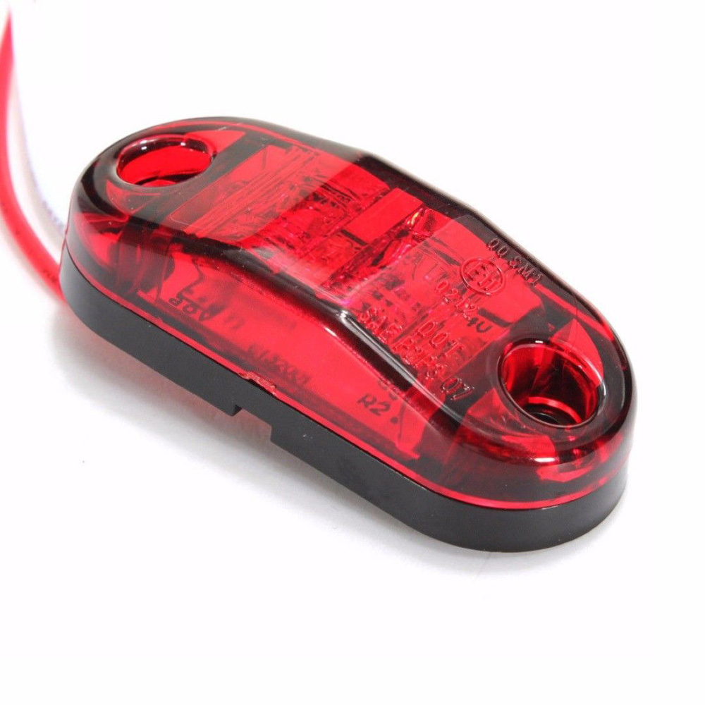 2 rode Diode LED Light Surface Mount Ontruiming Side Marker Trailer voor Truck