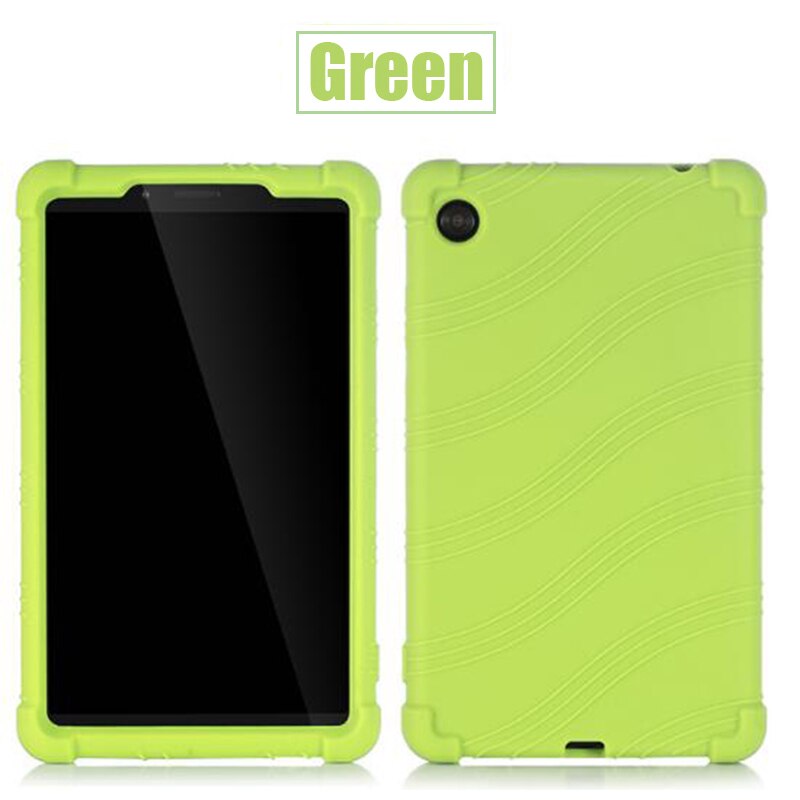 Étui en Silicone pour Lenovo Tab M7 7.0 pouces TB-7305F TB-7305X TB-7305i Tablette Souple Housse de Support Funda Coquille pour Les Enfants: Green