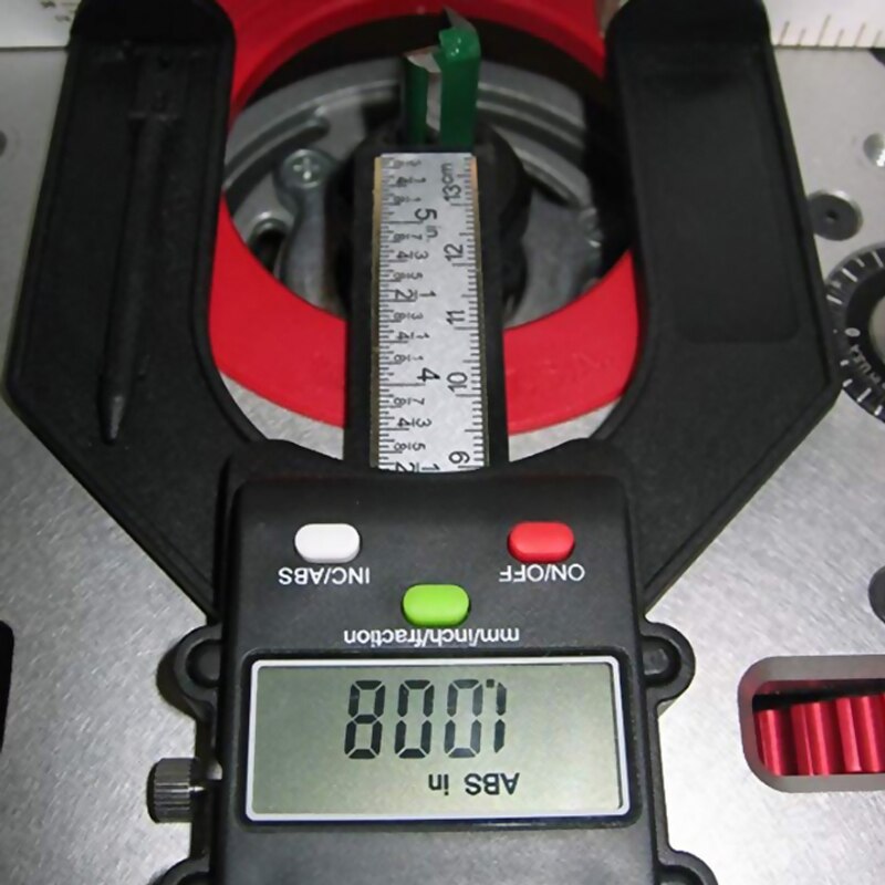 LCD Digital Slide Caliper Vernier Ruler Height and Depth Gauge with Measuring Range 0-80mm with Magnets Router Table Saw Tool