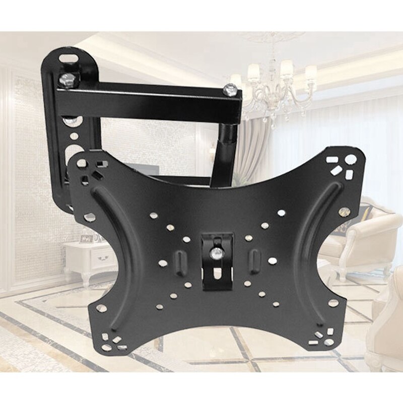 TV Wall Bracket Rotating Tilt Extension Rotatable TV Wall Mounting Bracket for 14-42 Inch TVs Up to 20KG