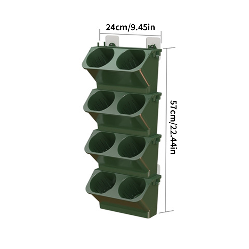 Macetas colgantes para plantas de autorriego, 4 piezas, con bolsillos para colgar en la pared, para decoración del hogar, la Oficina y el jardín