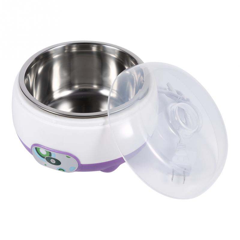 1L Electric Yogurt Maker Multifunction Automatic Plastic Cover Stainless Steel Liner Yogurt Maker Mini Automatic Yogurt Machine: Purple