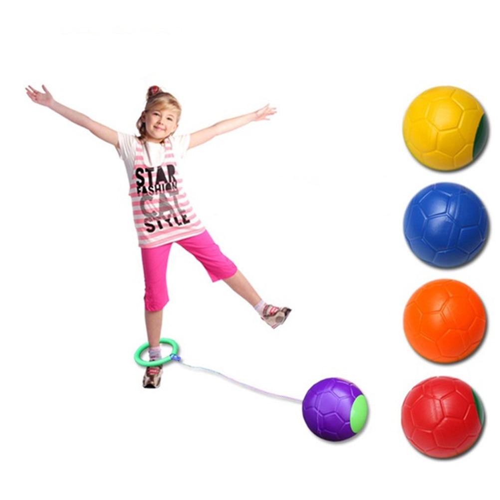 1Pcs Enkele Voet Springen Bal Speelgoed Draaiende Bal Springen Kracht Reactie Training Bal Kind-Ouder Games Outdoor Fun sport Speelgoed