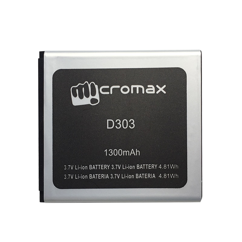 Batterie Li-ion D303 D 303 1300mAh pour batterie de téléphone portable Micromax D303