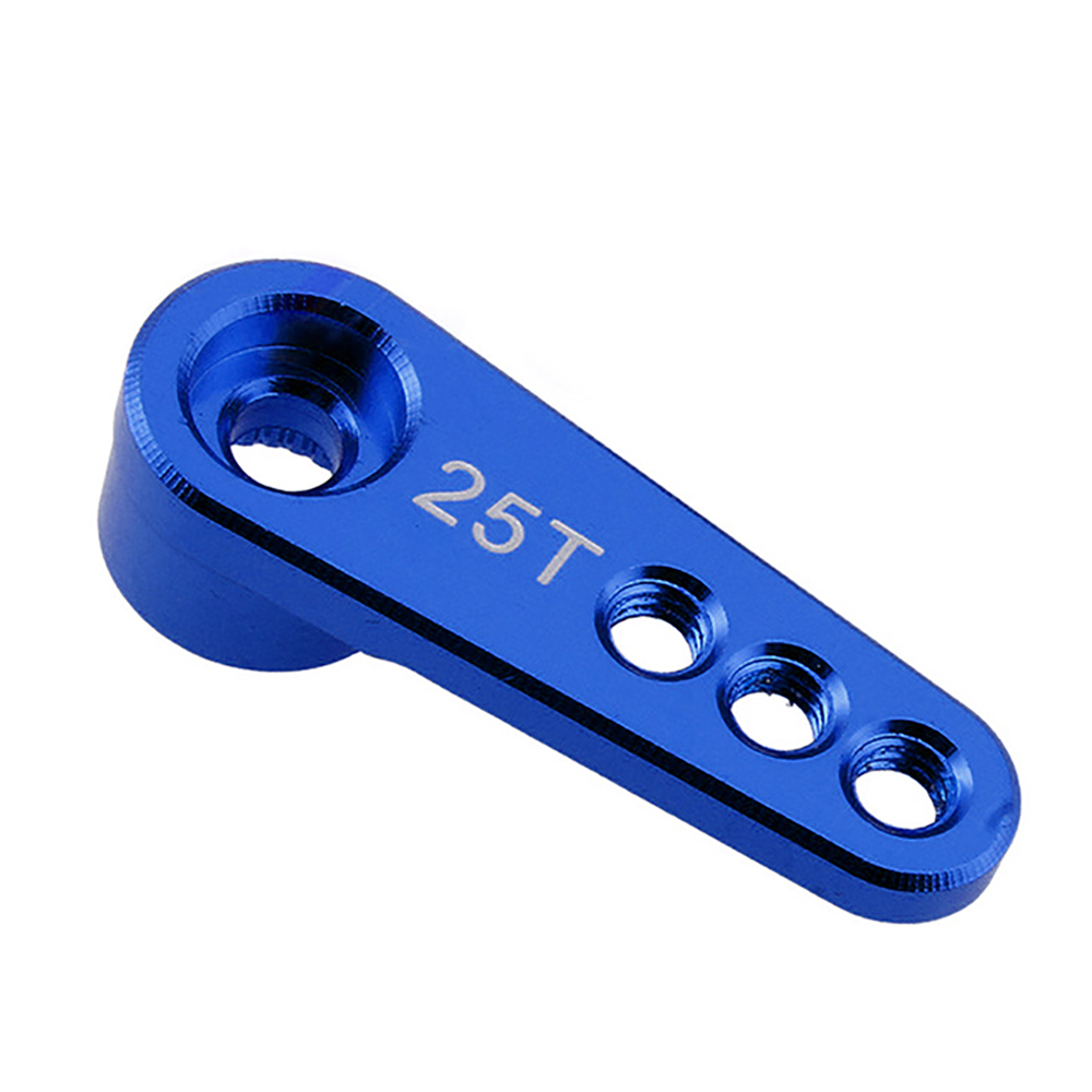 25T M3 aluminio RC Servo brazo cuerno brazo único/doble brazo para 1/10 coche trepador de control remoto barco Futaba HSP Wltoys Axial SCX10 piezas: YELLOW