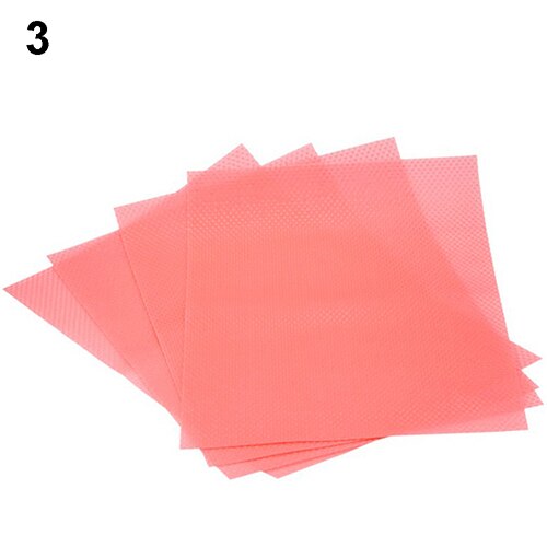 Anti-oilnn-esterilla para frigorífico con estilo, se puede reutilizar, almohadilla impermeable se puede lavar, alfombrilla para armario, almohadilla de espuma para frutas y verduras de 45*29cm: Pink