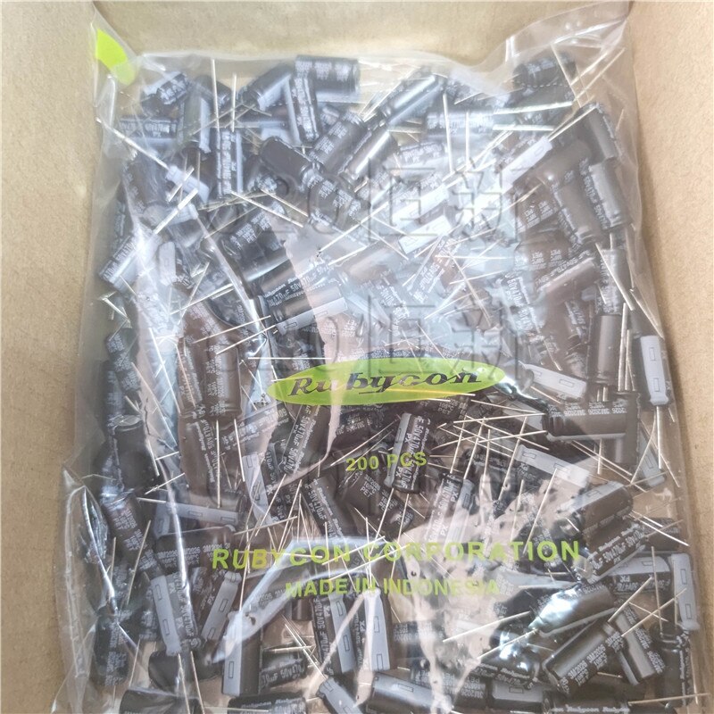 20Pcs/50Pcs Rubycon Px 470Uf 50V 10X20mm Elektrolytische Condensator Van Japan 105 Graden 50V470UF 1000-2000 Uur 50PX470M