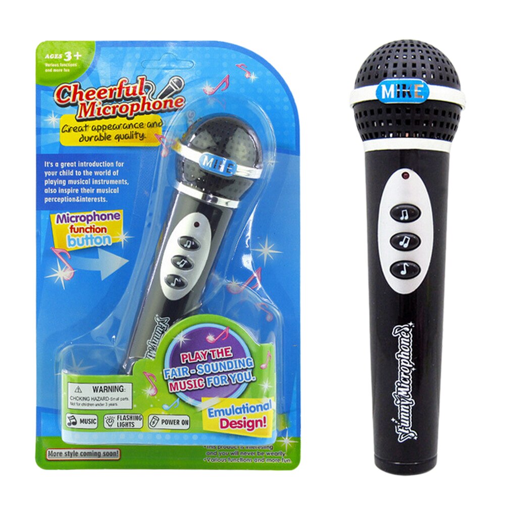 Leuke Grappige Draadloze Microfoon Model Muziek Karaoke Mini Fun Kind Speelgoed: WHITE