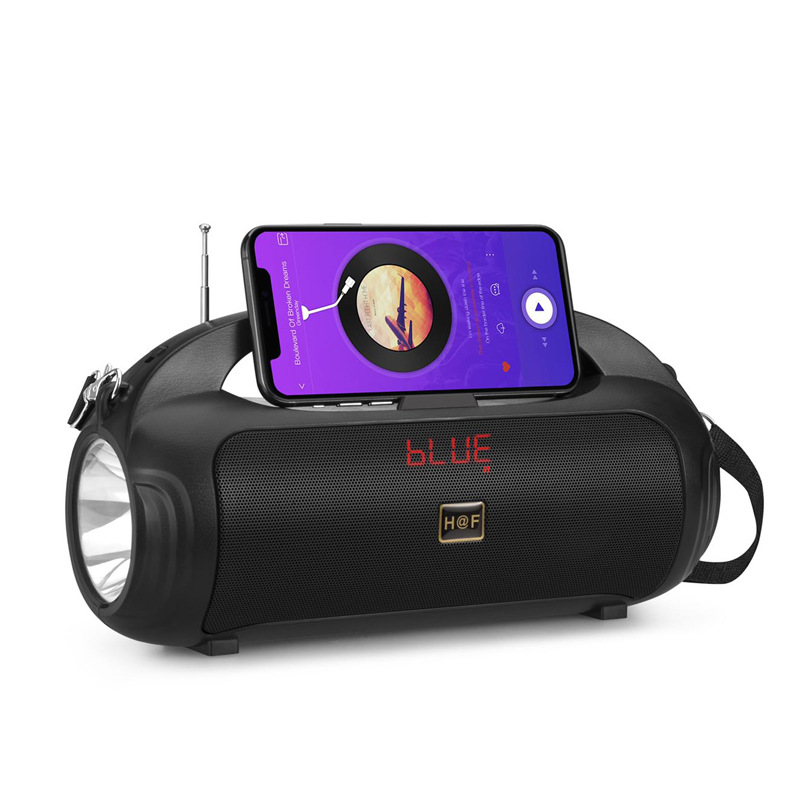 Krachtige Draadloze Bluetooth Speaker Solar Opladen Outdoor Portabl Zaklamp Plug-In Speaker Fm Radio Tf Usb Muziekspeler