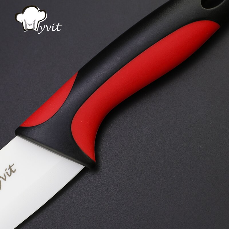 Keramik Messer 6 5 4 3 zoll Chef Fleisch Zoll-dienstprogramm Slicing Schäl Messer Weiß Klinge Bunte Anti-slip Griff küche Kochen Werkzeuge