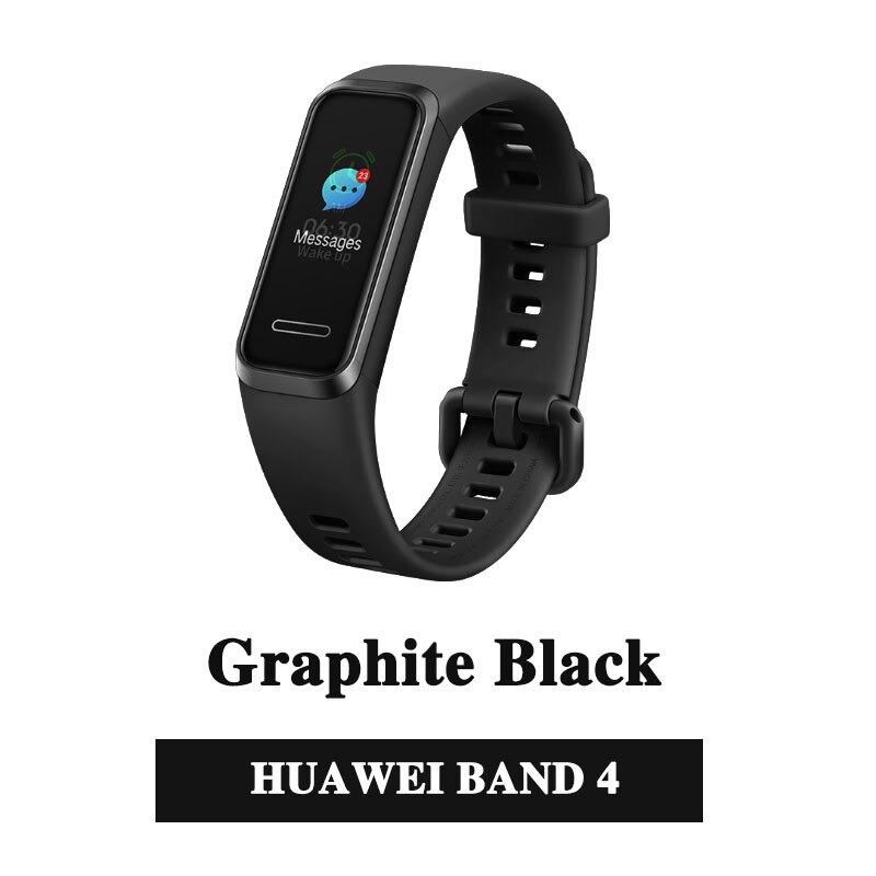 Original HUAWEI Band 4 Smart Band 0.96 inch Proactive Health Monitoring Heart Rate USB charging: huawei band 4 Black