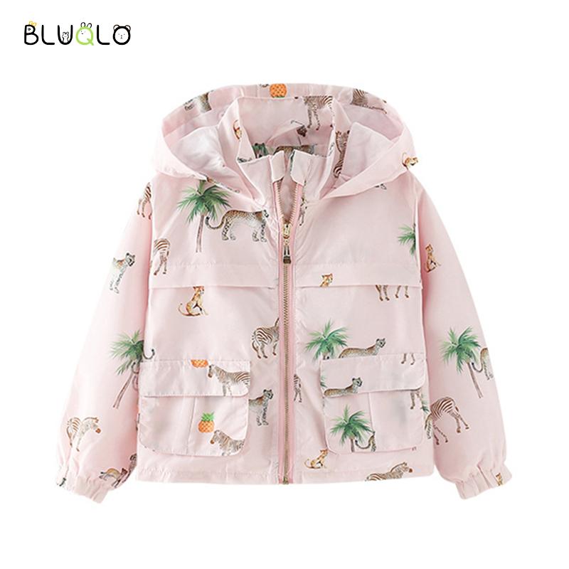 2022 Fashion Baby Girls giacca con cappuccio Zebra Mouse capispalla cerniera giacca a vento per abiti da ragazza primavera autunno bambini cappotto per bambini