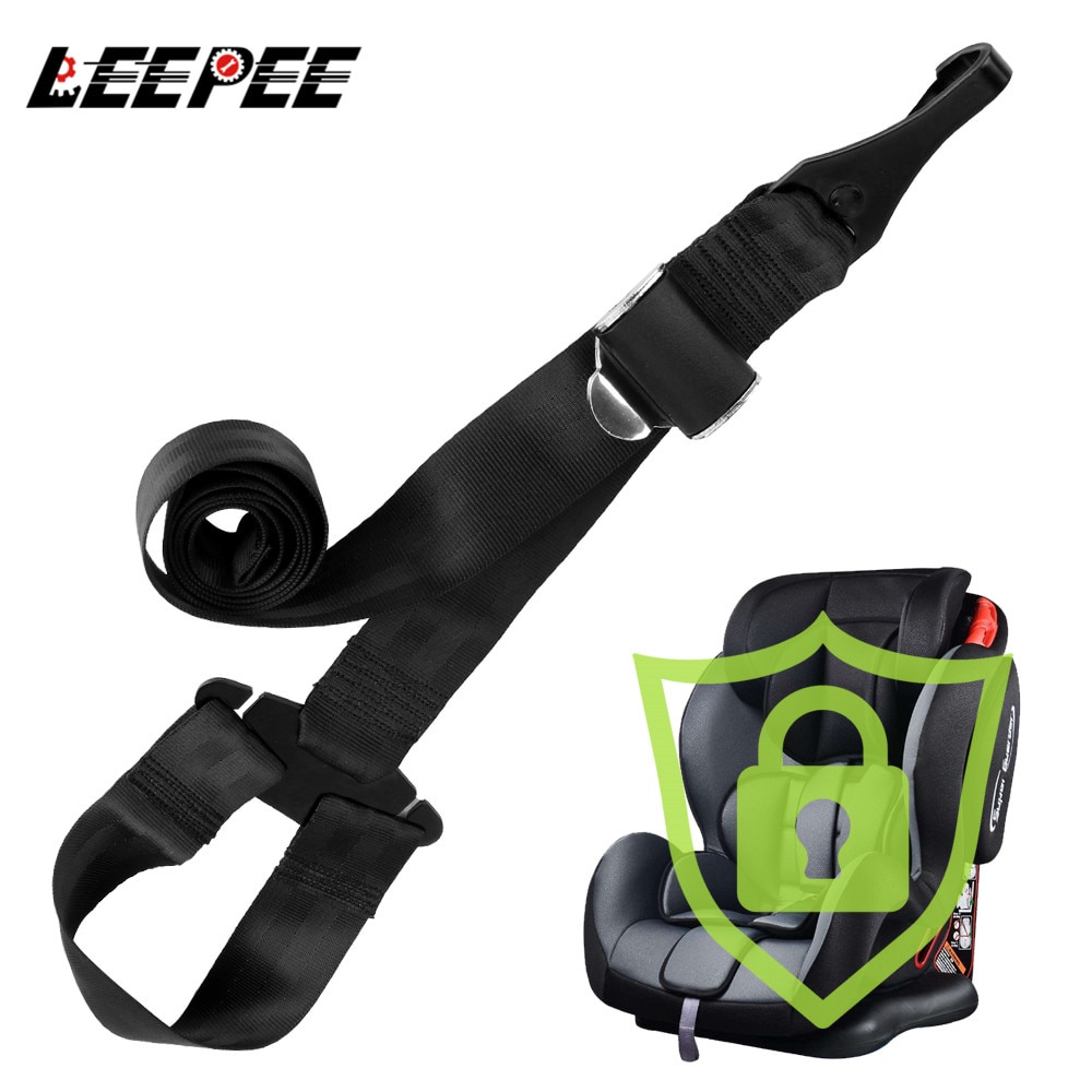 Låsebeltekobling til isofix styrespor låve baby sikkerhetsbelter bil sikkerhetssete grensesnitt tilkoblingsbelter biltilbehør