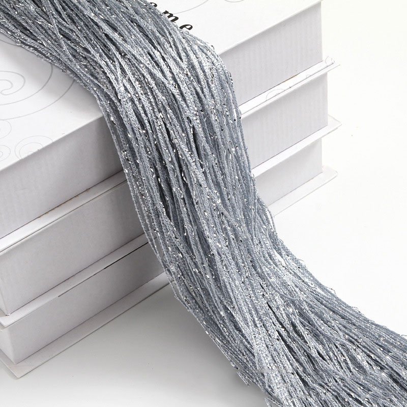 Rideau de porte à paillettes 100x200cm, 1 pièce, rideau de porte bon marché, perles diviseurs de pièce, frange perlée, panneau de fenêtre en tissu polyester 1x2m: Silver