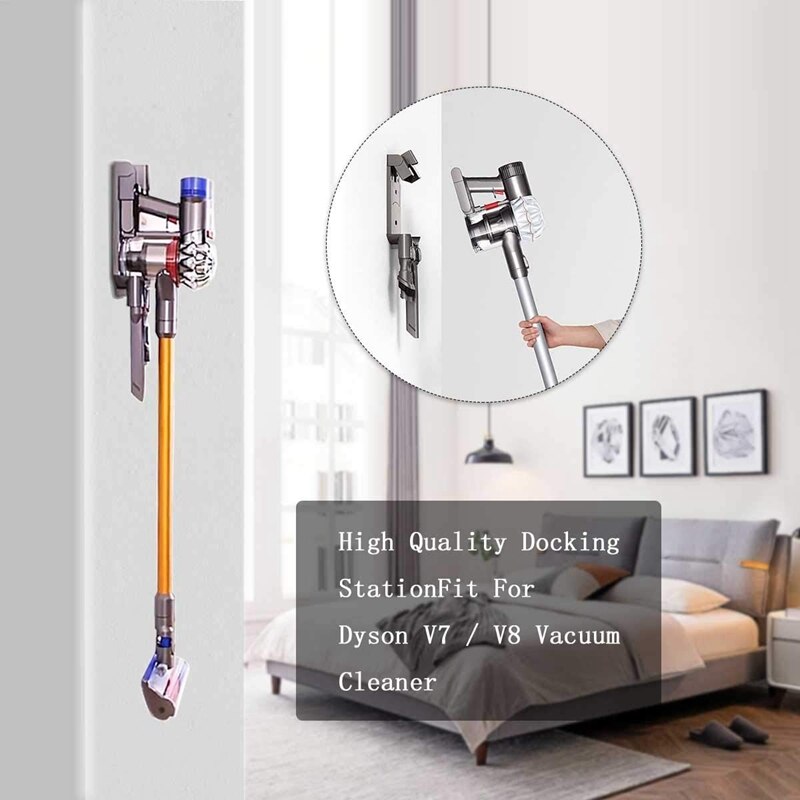 Replacement Docking Station Part Kit -Wall Mount Bracket 2 Pre Filters Parts Compatible for Dyson V6 DC34 DC35 DC58 DC59