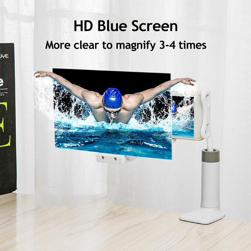 8/12/14inch Mobile Phone High Definition Video Screen Magnifier Rack Smartphone Movie Amplifying Projector Stand Bracket