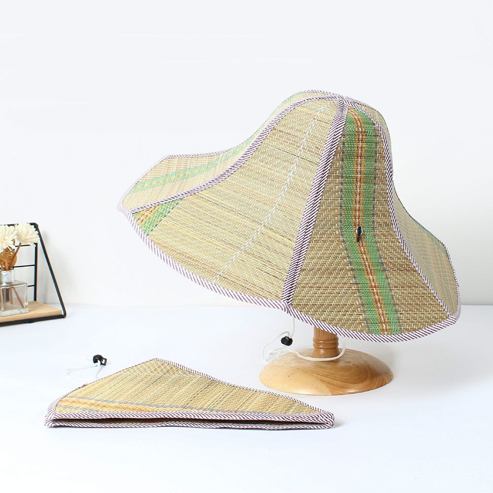 Printemps été femmes parasol chapeaux Anti-UV grandes visières casquette de plage chapeau de soleil chapeau de paille casquette de pêcheur printemps été parasol chapeaux: S / Black