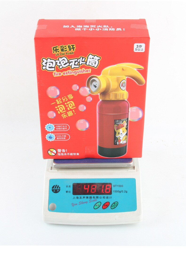 Bulle Brandblusser Elektrische Kids Fun Outdoor Zomer Speelgoed Lichten Muziek 200Ml Outdoor Speelgoed Educatief Speelgoed Voor Kinderen #4