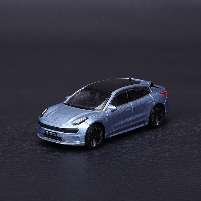 1:64 Lynk &amp; Co 01 02 Alloy Car Model Lynk &amp; Co 03 05 Diecast Toy Vehicle High Simitation Cars Toys For Children Kids Xmas: ZEEKR 001 Blue