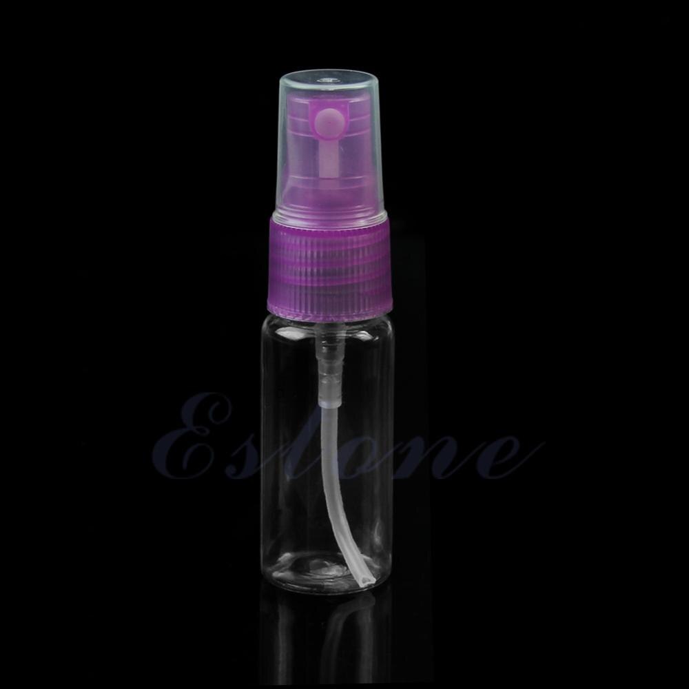1Pc 10Ml Mini Portable Lege Plastic Parfum Verstuiver Verstuiver Spray Fles