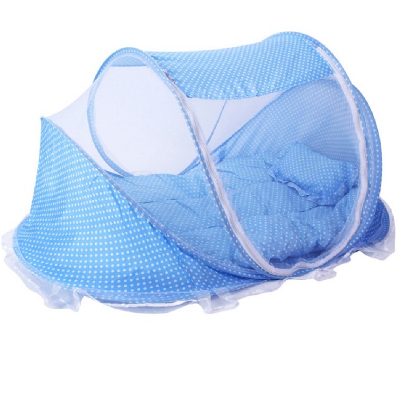 Baby Moskito Net Baby Bettwäsche Krippe Drei-stück Anzug Faltbare Netting Bett Matratze Kissen Tragbare Kind Schlaf Net Für 0-2y baby