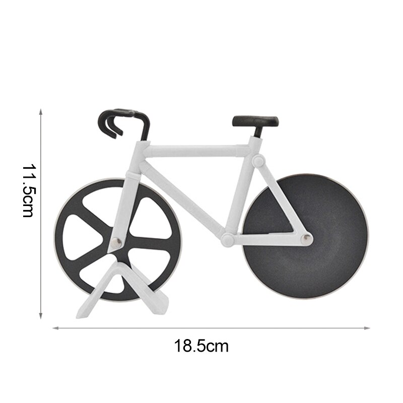 Bicycle Pizza Cutter Wheel Stainless Steel Plastic Bike Roller Pizza Chopper Slicer Kitchen Gadget Pizza Cutter Knives