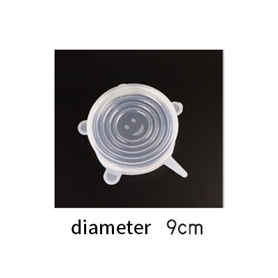 Food Silicone Cover Cap Universal Silicone Lids For Cookware Bowl Reusable Stretch Lids Food Wrap Bowl Kitchen Stoppers: 1pcs 9m