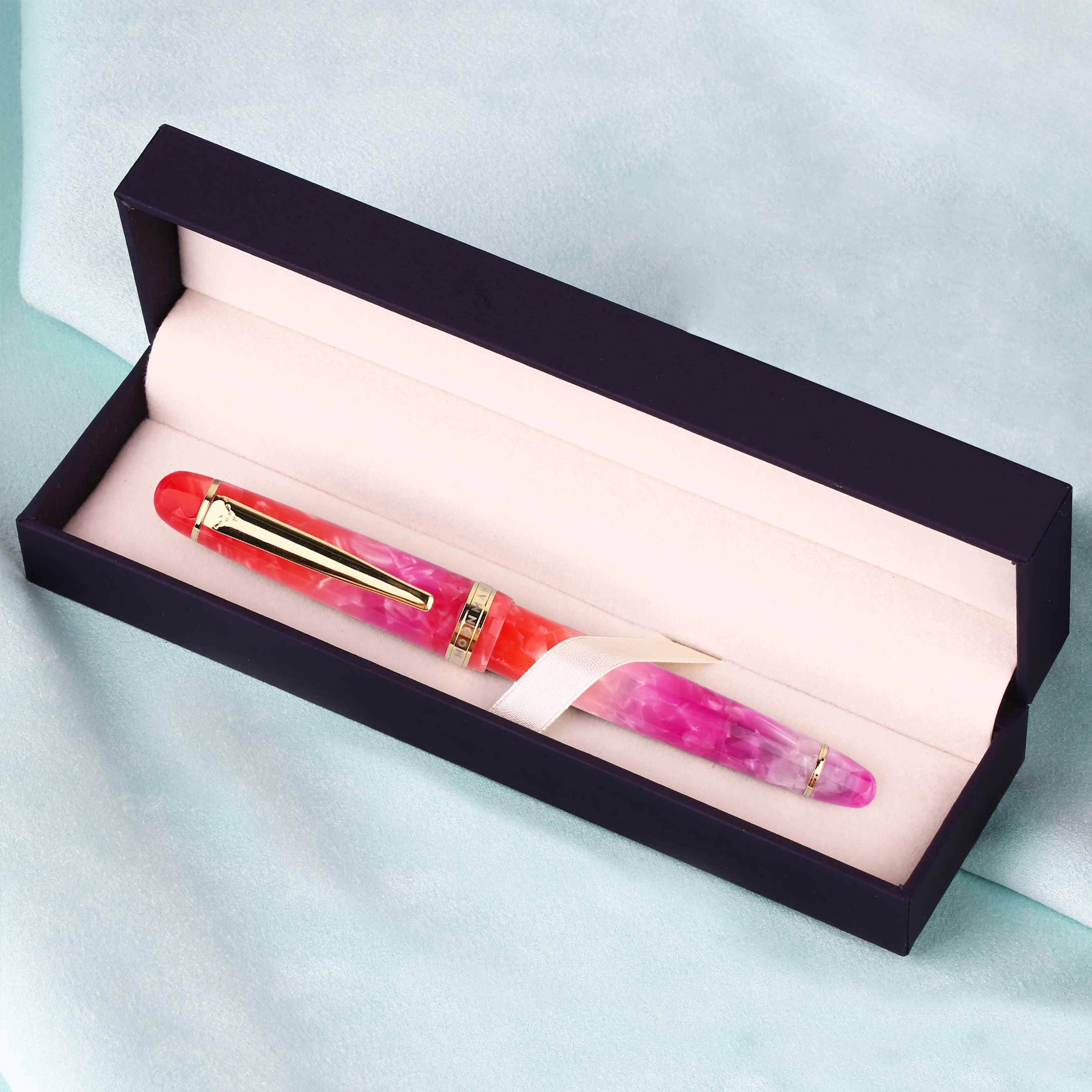 Moonman S3 Colorful Resin Fountain Pen Camouflage Gold-plated EF/F Nib Ink Pen Original Box