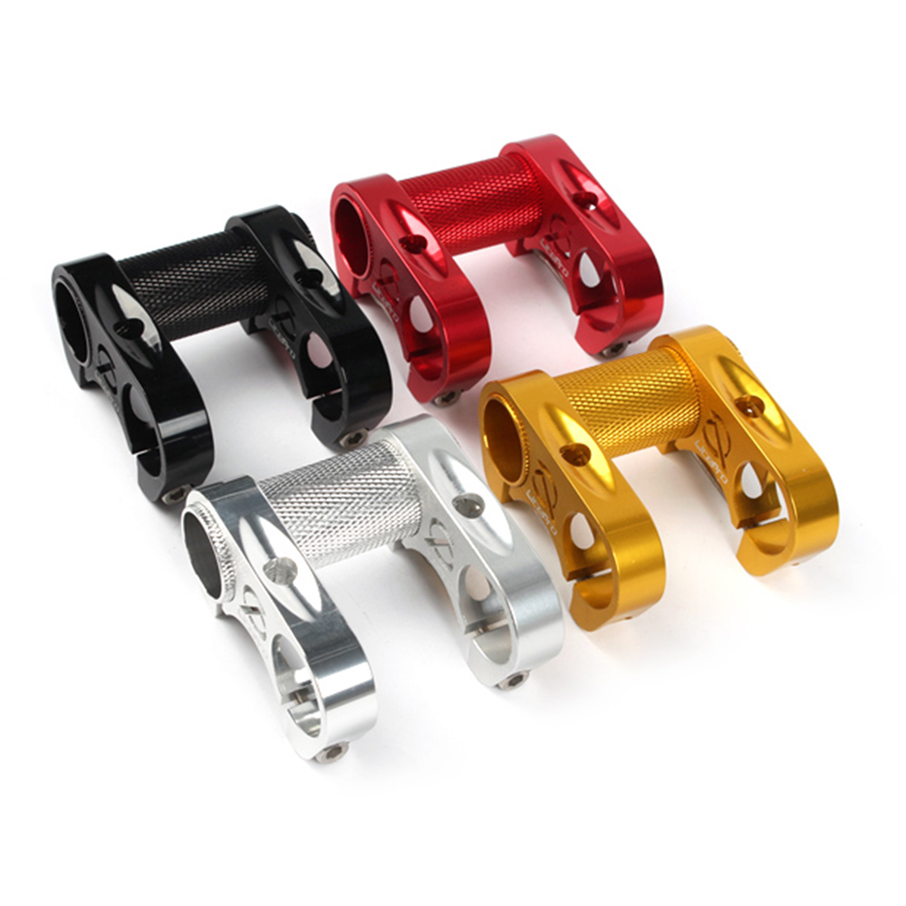 Bicycle Double Stem Riser Super Lightweight Bicyle Handlebar Stem Adjustable Folding Bike Handlebar Stem 25.4mm Bike Handle Part
