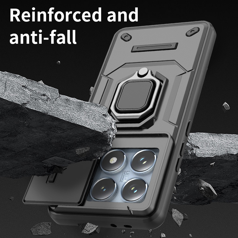 Stoßfeste Rüstungs-Metallringhülle für Xiaomi 15T Pro 5G 14T 13T MI15T Xiao Mi 15t Mi14t Strong Cover