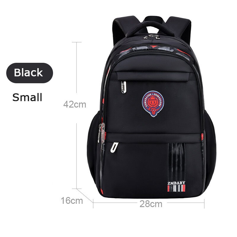 Zaini scolastici per bambini zaino ortopedico per College zaino in Nylon impermeabile borsa per libri per bambini per adolescenti sac mochilas escolar: black small