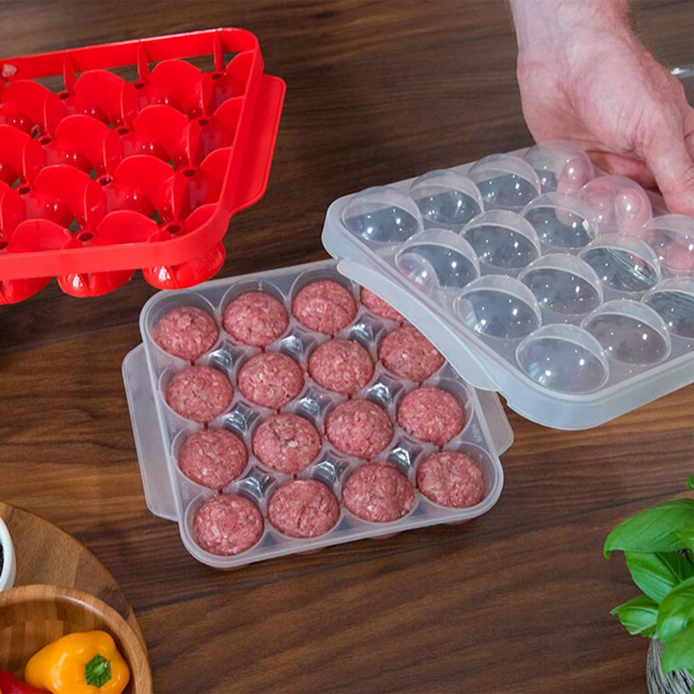 Meat Balls Plate Safe Meatball Making Tray PP Reusable Useful Easy Patty Meatball Making Tray