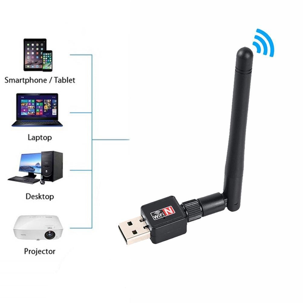Network Card Mini USB WiFi Adapter Card 150 Mbps 2dBi WiFi WiFi adapter Receiver PC 2.4G Ethernet USB WiFi Dongle WiFi Ante X0W4