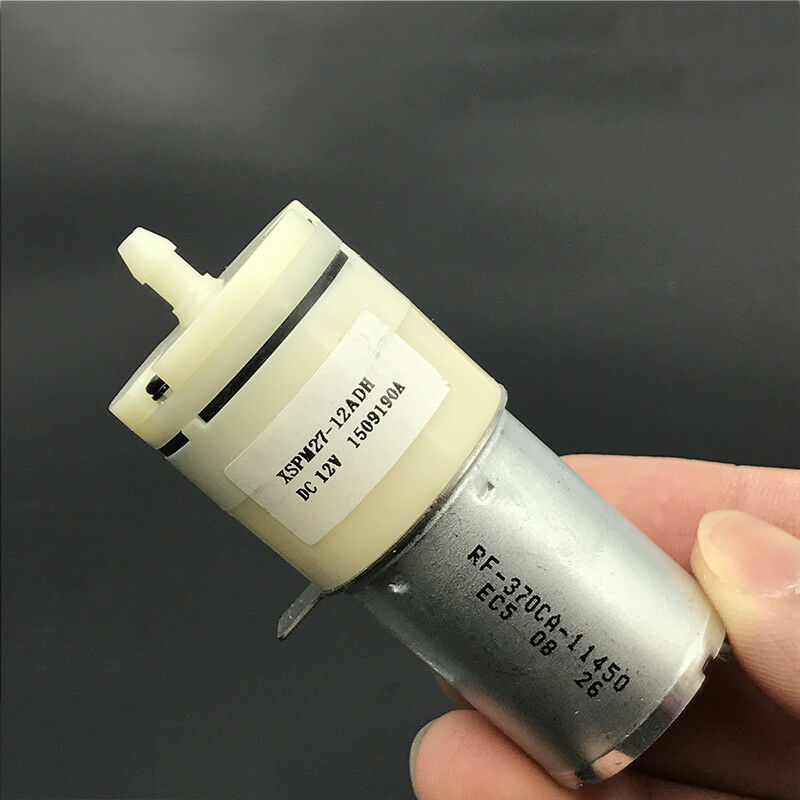 XSPM27-12ADH DC 6V 9V 12V Small Mini Air Pump Micro RF-370CA Motor 4.8mmshatf Oxygen Pump DIY Aquarium Water Fish Tank 70KPa