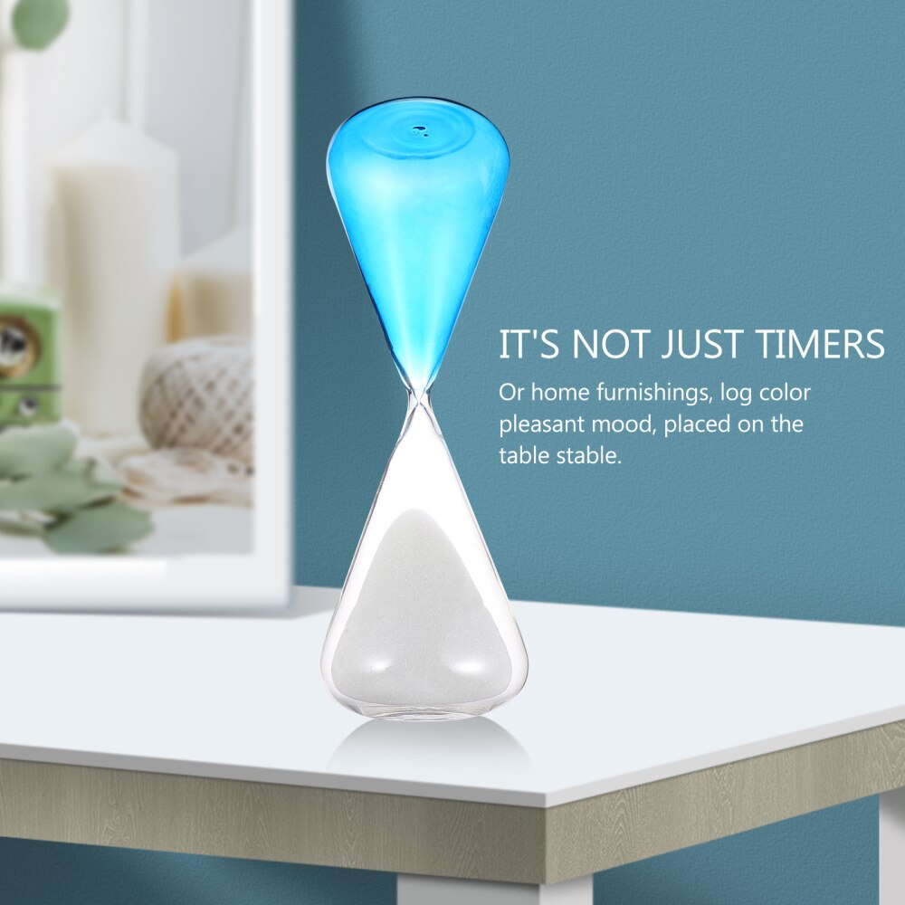 Transparent Glass Hourglass Timer 10 Minutes Time Sand Clock Room Decor for Home