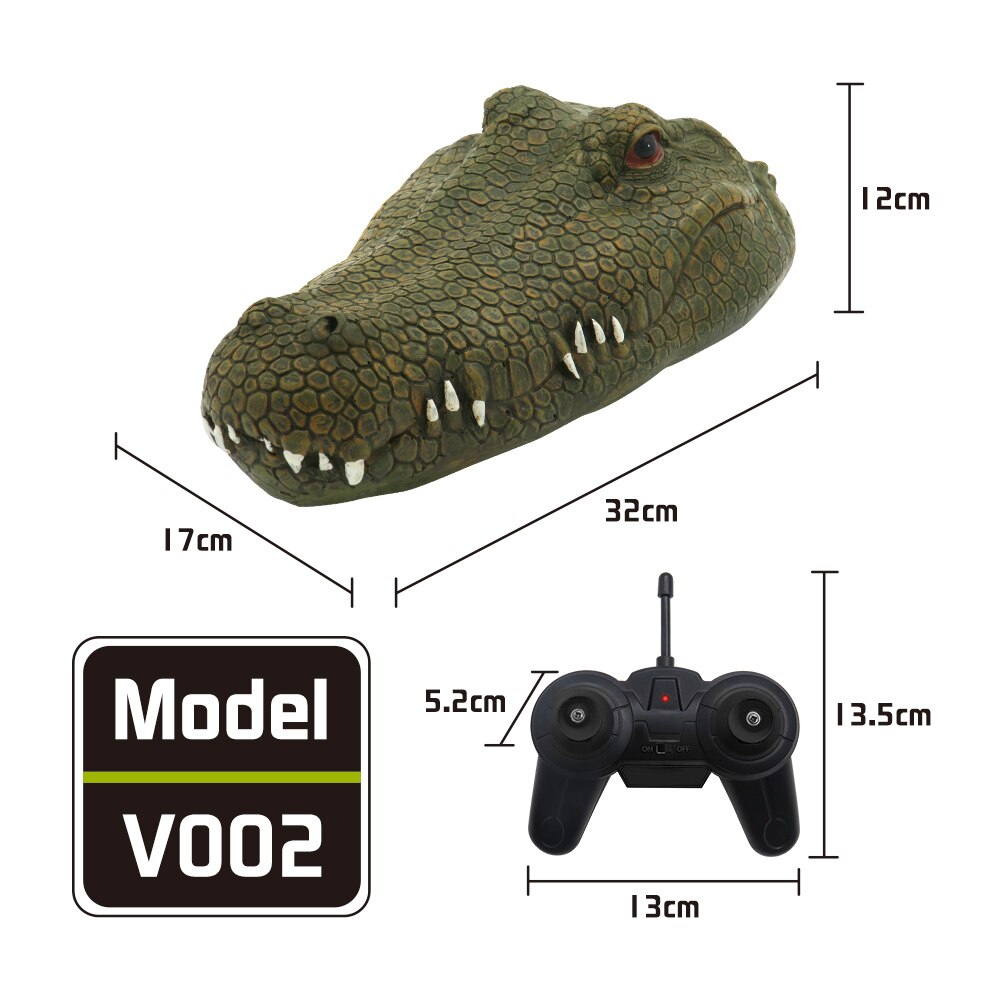 Flytec RC Boot V002 Simulatie Krokodil Hoofd Afstandsbediening Boot 2.4G Controle Elektrische Boot Speelgoed Krokodil Hoofd Spoof Speelgoed