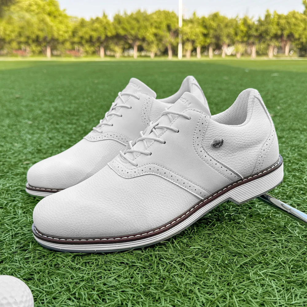 Klassische Golfschuhe Herren Spikes Golfschuhe Bequeme Fitnessstudio Turnschuhe