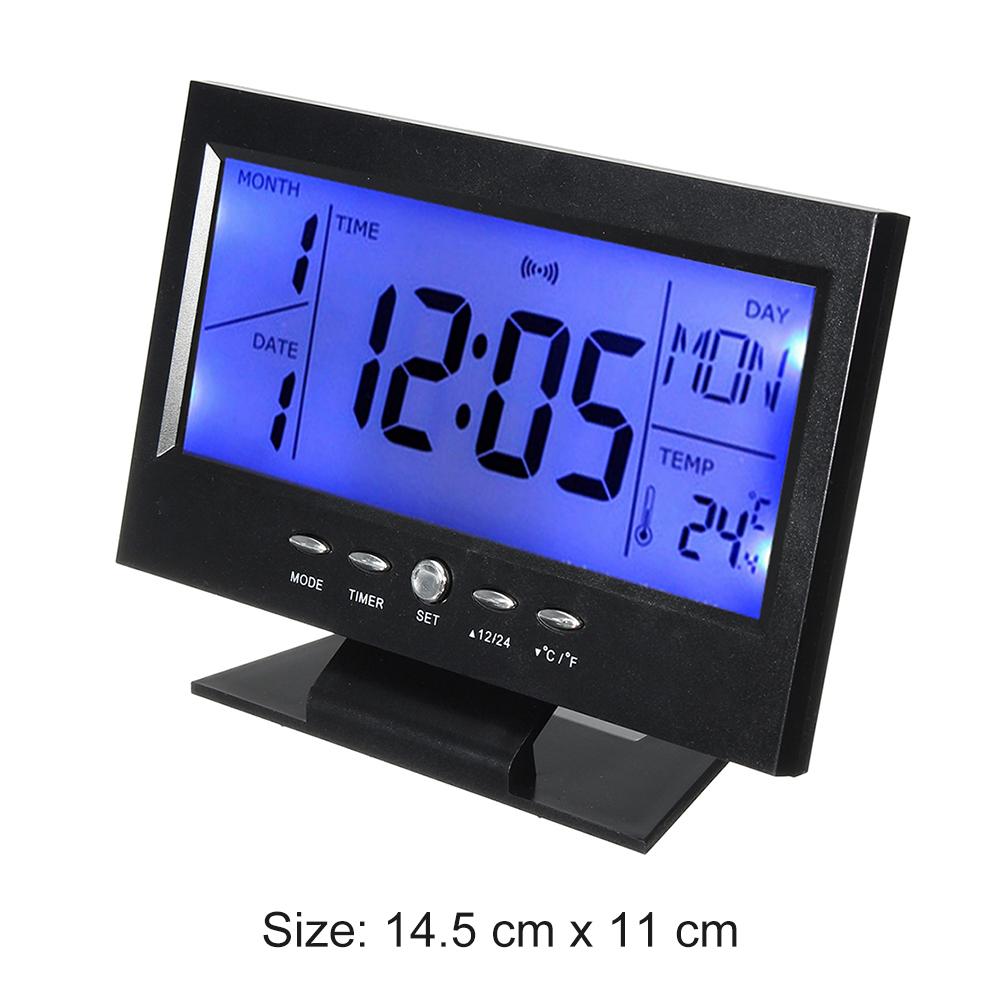 LCD Electronic Humidity Temperature Meter Humidity Monitor Clock Digital Thermometer Hygrometer Indoor Home Weather Station