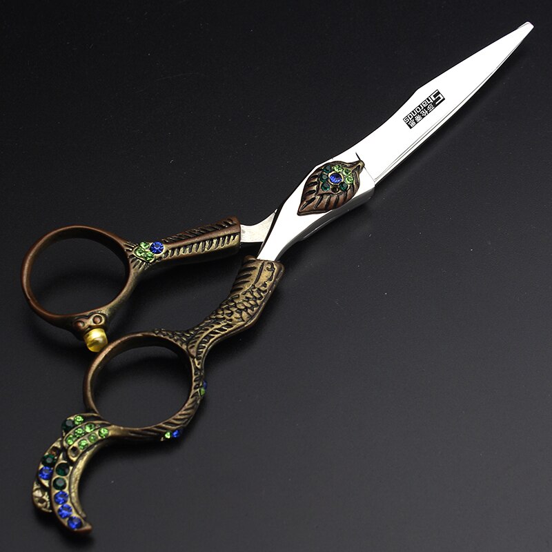 SHARONDS 6 Inch Thin Hairdressing Scissors Special Barber Shop Hairdressing Scissors Non-slip Wear-Resistant Anti-Rust Scissors