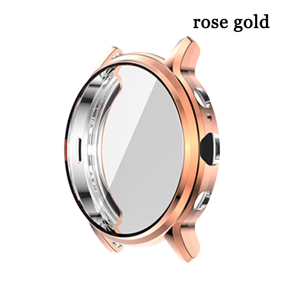 Tencloud Protective Case For Fossil Gen 5 Carlyle Soft TPU Protector For Gen 5 Carlyle Full Screen Cover Bumper Anti-shock Shell: rose gold