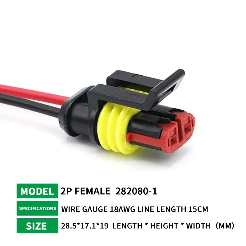 1/2/3/4/5/6 Pin HID Serie Waterdichte Auto Vrachtwagen Connector 15 CM 18AWG Kabel Bedrading Kit 5/20/100 Sets met Plug: Ivoor / 5-9 Stks