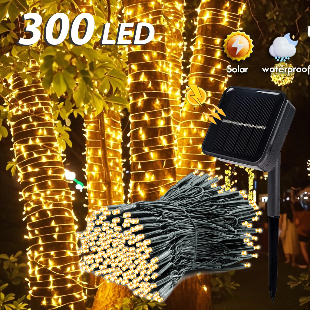 Acxilexy 22M 200LED Luci Solari Tubo Esterno, Catena Luminosa Solare Tubo, 8 Modalità Illuminazione Lucine, Impermeabile Luci Stringa, Stringa Luci Corda Tubo per Matrimoni, Feste e Natale