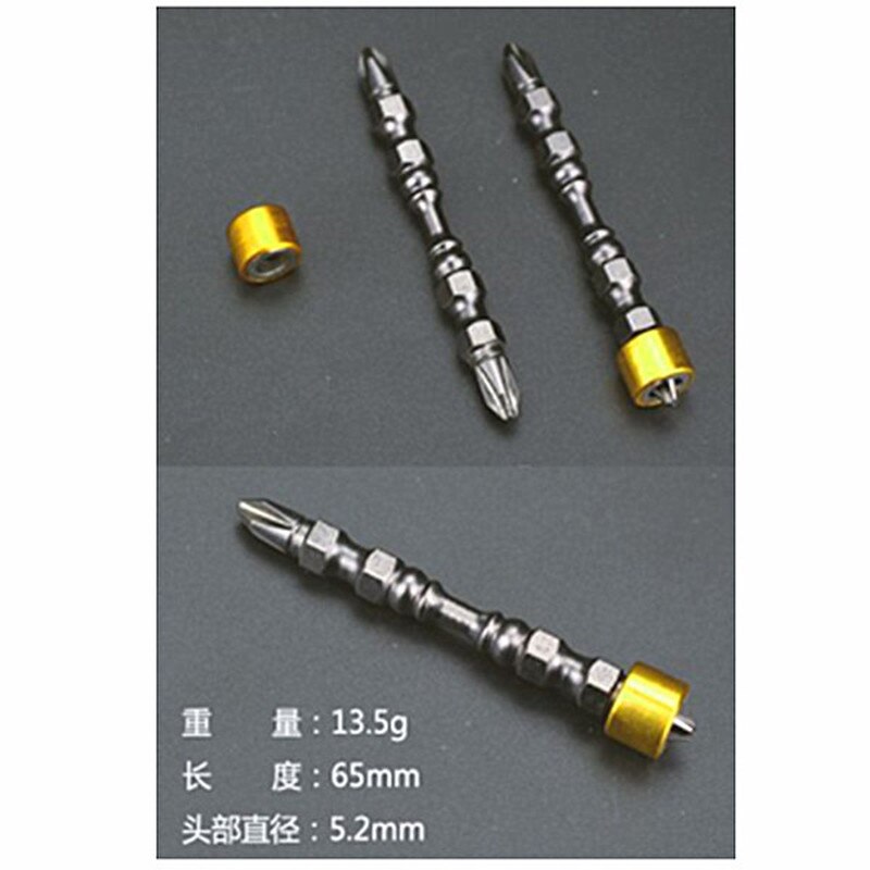 1/4 "Kruis Schroevendraaier Bit Dubbele Hoofd Elektrische Schroevendraaier Set Hardheid Magnetische 65Mm Kruis Schroevendraaier Bit Gereedschap