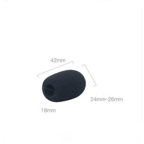 XRHYY 5 Pack Soft Thicken Non-Toxic Waterproof Studio Foam Microphone Cover Head Protective Conference Microphones Sponge Cap: black