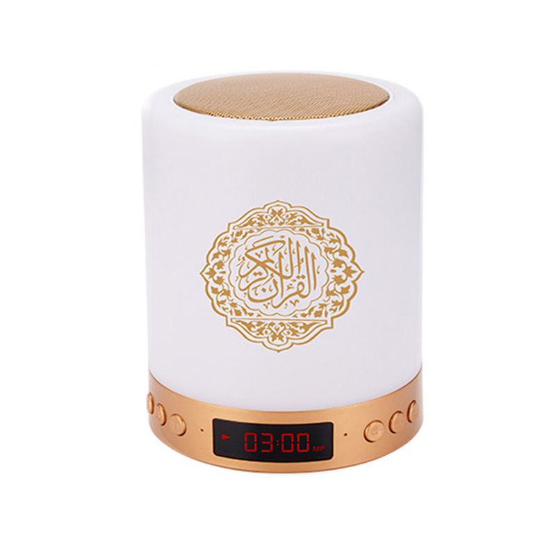 MQ522 LED touch lamp quran speaker azan clock digital speaker quran player for muslim