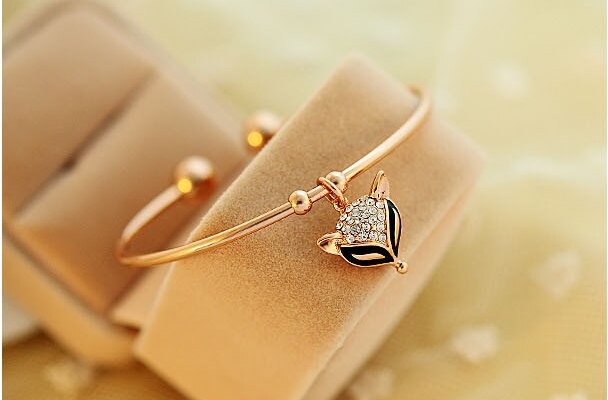 Komen Goud Kleur Cat Eye Mooie Vos Mooie Ketting Armband Sieraden