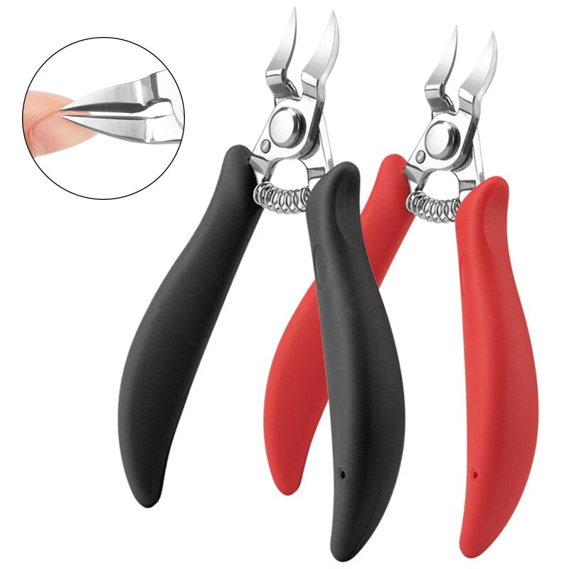 Siliconen handvat roestvrijstalen knipper nagelriem dode huid snijder manicure tool manicure tool dode huid snijder tondeuse  nt141