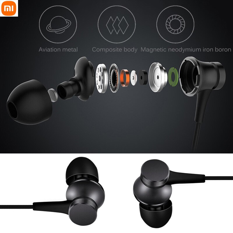 Xiaomi original fone de ouvido xiaomi edição fresca fones mi pistão 3 fone de ouvido do telefone com microfone para samsung xiaomi fone de ouvido