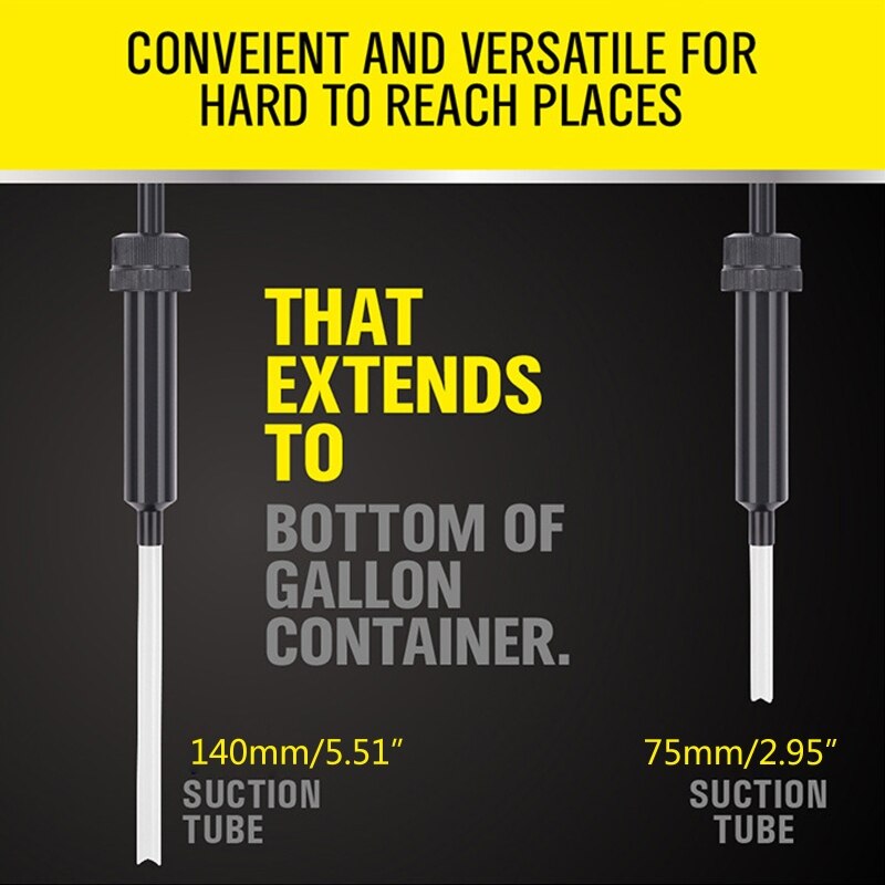 Fuel Oil Hand Siphon Pump Transfer Petrol Fluid Pump Gas Oil Liquid Syphon 6XDB